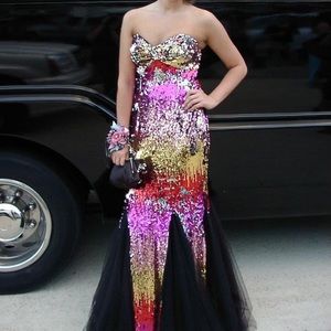 Jovani sequins dress